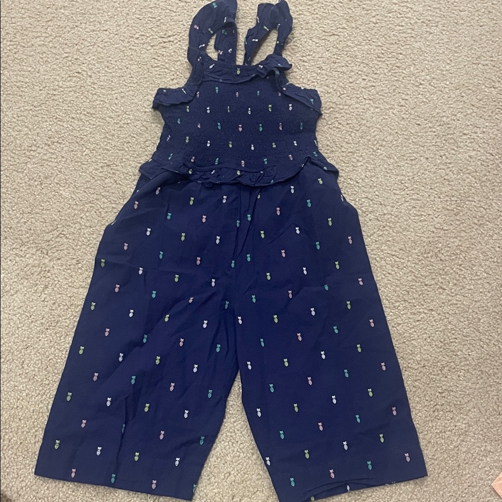 Hatley Navy Blue Kids Jumpsuit with Colorful Accents size 4T